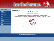 Tablet Screenshot of ladymacbasketball.com